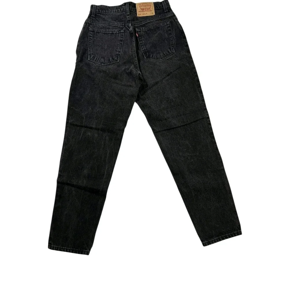 Vintage Levis 551 30x29 Jeans‎ Womens 12 Black Relaxed Fit Tapered Leg  Denim